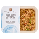 Cous Cous con Carote, Soia Edamame, Ceci e Salmone il Viaggiator Goloso